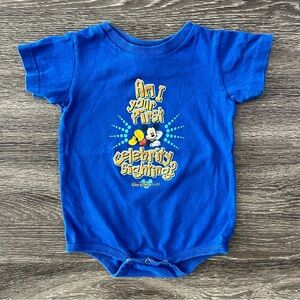 Vintage Walt Disney World Baby Mickey Mouse Bodysuit Size 18M Celebrity Sighting